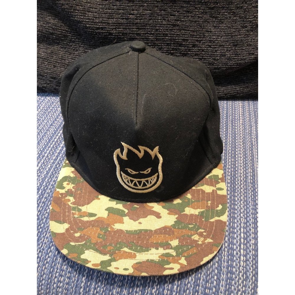 Spitfire Wheels BIGHEAD Snapback Skateboard Hat BLACK/CAMO